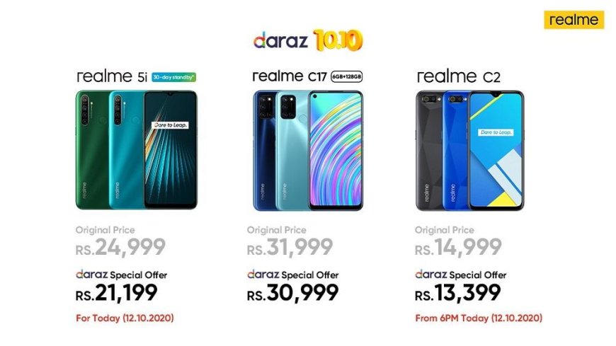 10.10 Sale offers live at realmeâ€™s official store on Daraz