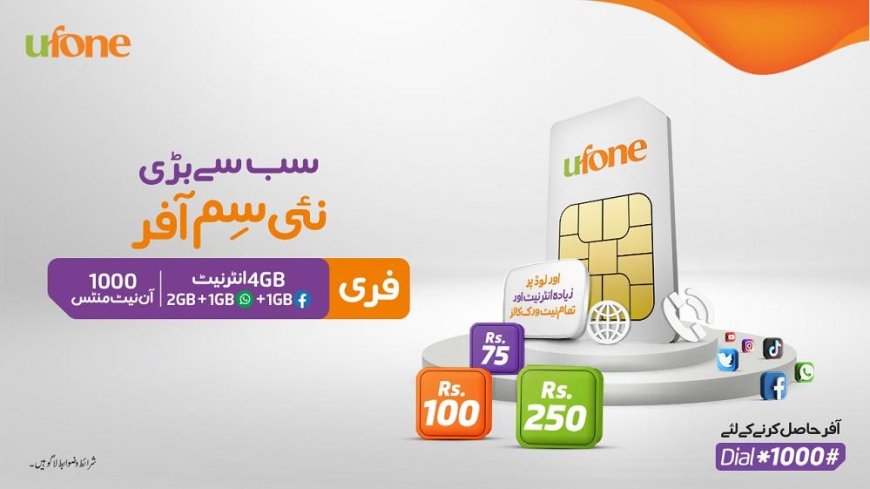 Ufone Nayi SIM offer brings exciting all in one bundles for new customers