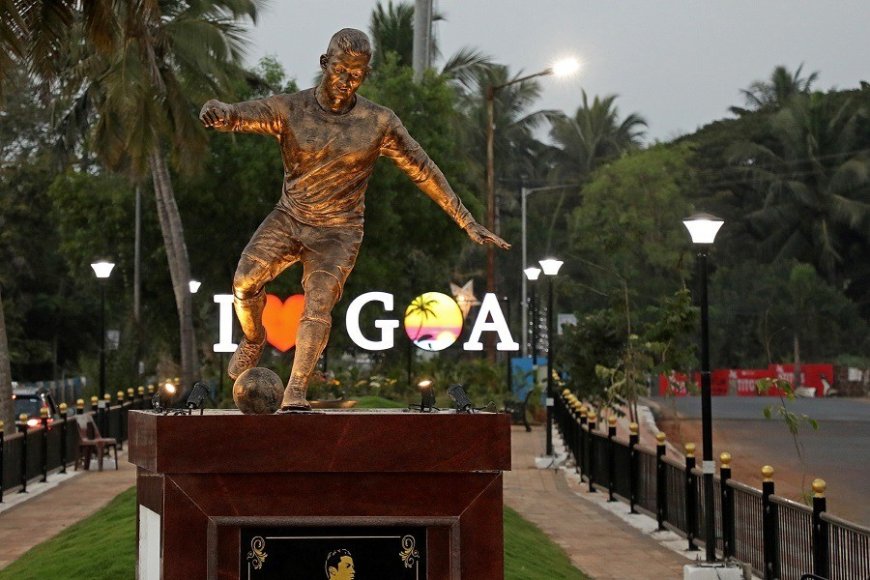 Controversy erupts over installation of statue of star footballer Ronaldo in Indian state of Goa
